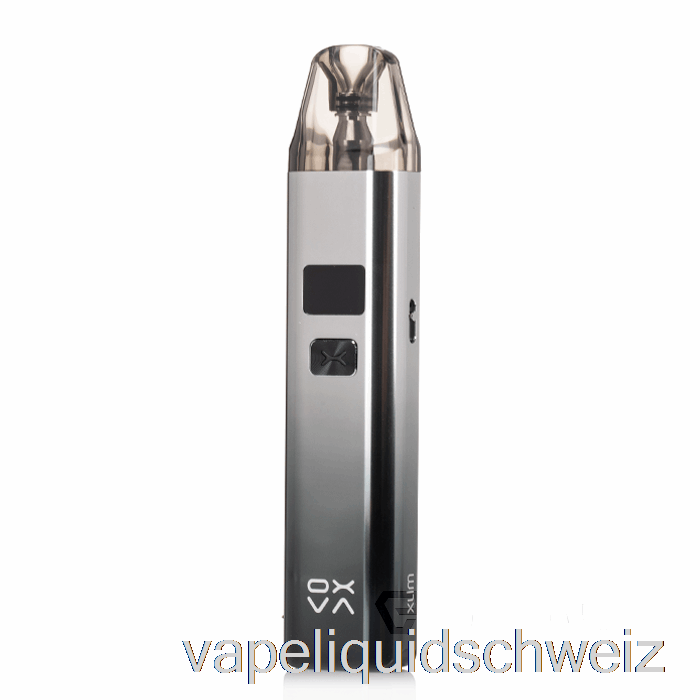 Oxva Xlim V2 25W Pod-System Glänzend Silber Schwarz Vape Ohne Nikotin
